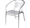 Silla terraza aluminio con brazos