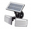 APLIQUE SOLAR LED DOBLE CON SENSOR DE MOVIMIENTO Y CREPUSCULAR 450 LUMENES. PROTECCIÓN IP65