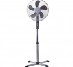 VENTILADOR PIE Ø 40 CM. X 135 CM. 5 ASPAS COLOR BLANCO Y GRIS