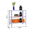 Estantería Homeclick Metal Colour Plus 3/300 SIMON RACK
