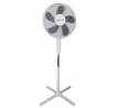 VENTILADOR PIE Ø 40 CM. X 143 CM. 5 ASPAS COLOR BLANCO Y NEGRO