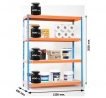 Estantería Ecoforte Chipboard EF1206-4 SIMON RACK